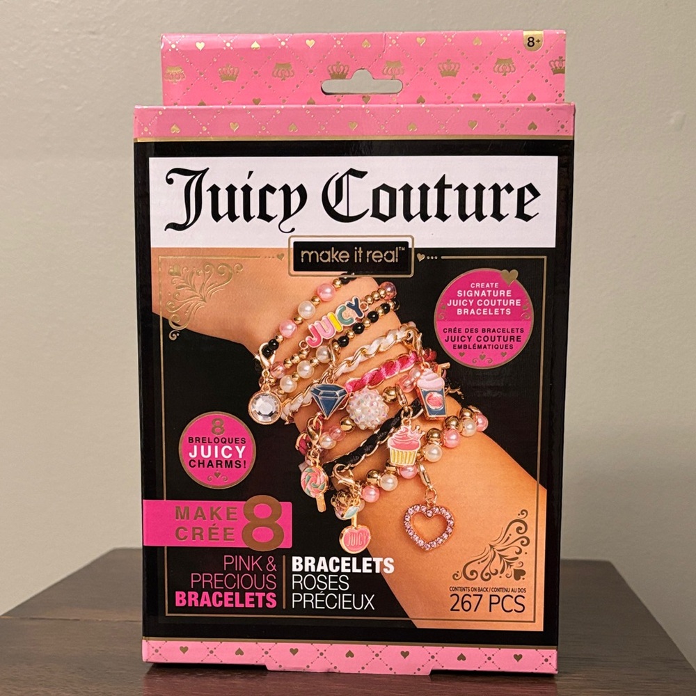 Juicy Couture make it real! Pink and Precious Bracelet kit NIB